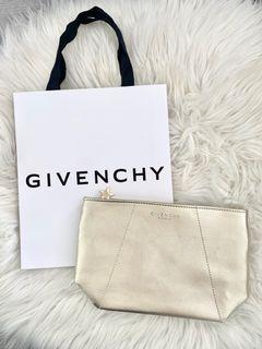 Givenchy Gold Makeup Pouch Bag