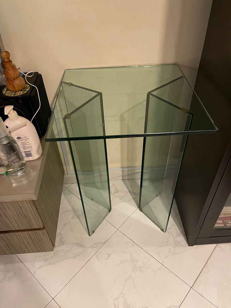 Glass Coffee Table/Dining Table mix and match set, Furniture & Home