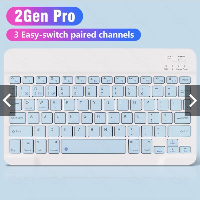 Goojodoq 10 inch Wireless Bluetooth Keyboard for Android Phone Laptop