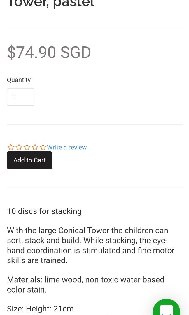 Grimm's Large Conical Tower, Pastel, Babies  Kids, Infant Playtime on  Carousell