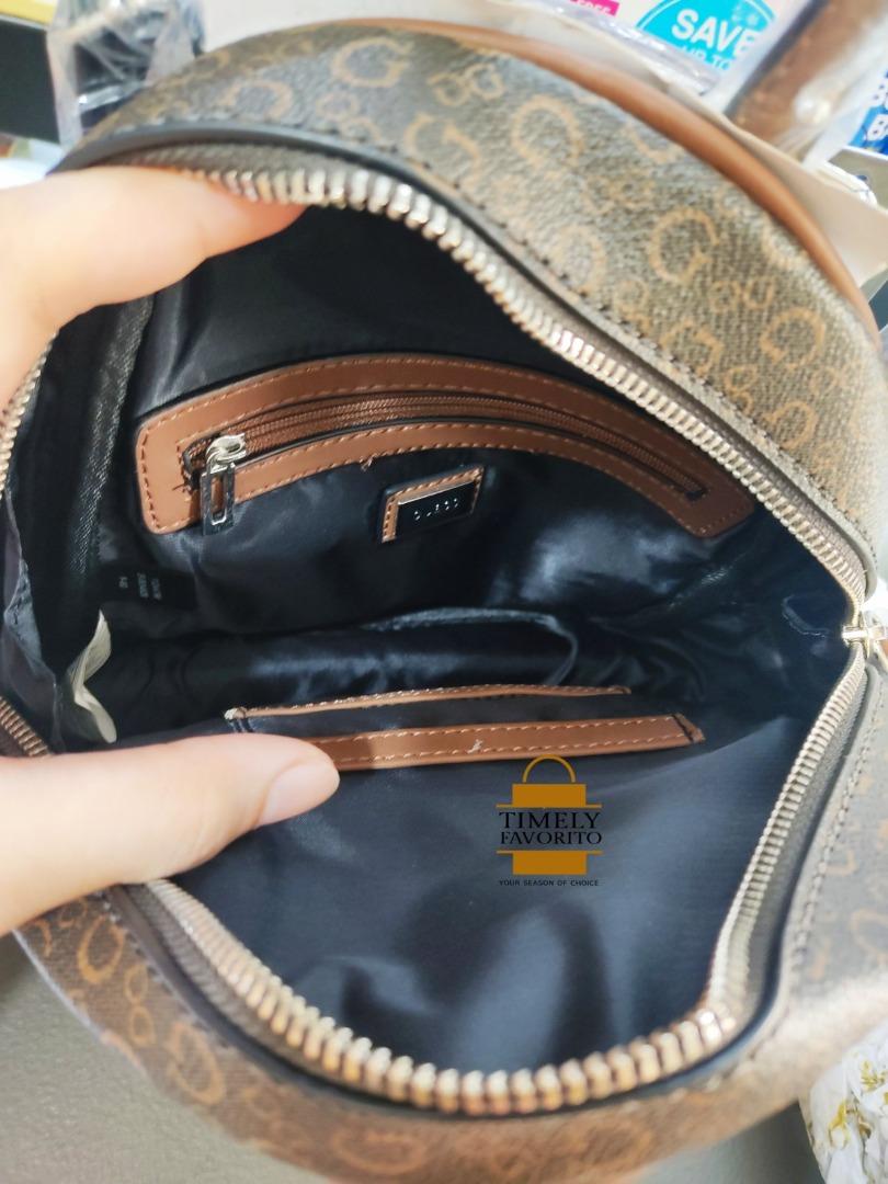 Guess Willie Logo Backpack Brown, Women's Fashion, Bags & Wallets, Backpacks on Carousell