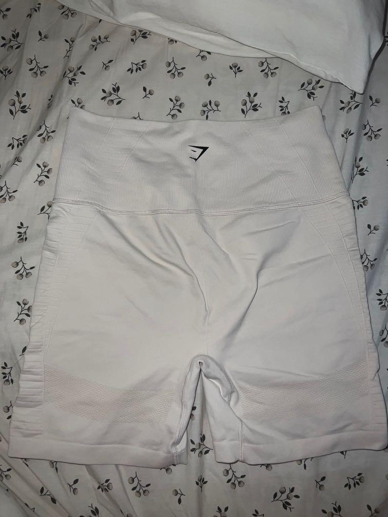 Gymshark Energy Seamless Shorts in Coconut White