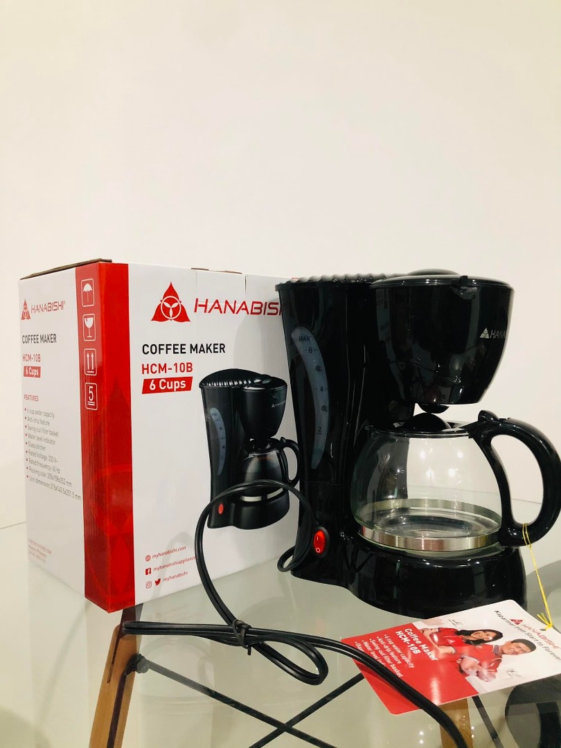 Hanabishi Coffee Maker HCM10B, TV & Home Appliances, Kitchen Appliances