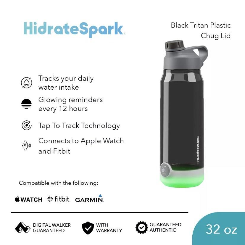 HidrateSpark TAP  32 oz / 946 ml Tritan Plastic Smart Water Bottle Ch