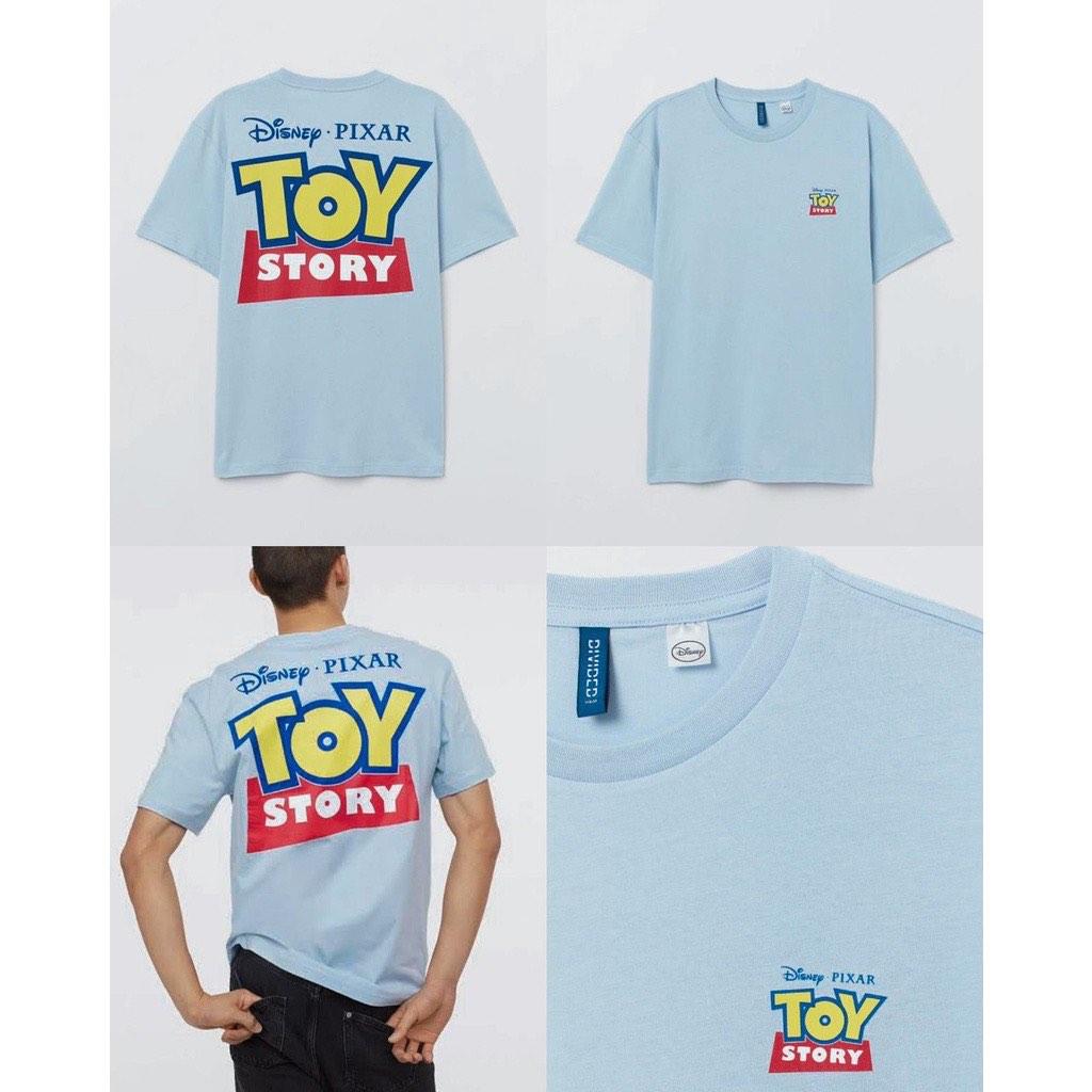 H m toy story t shirt kaos Fesyen Pria Pakaian Atasan di Carousell