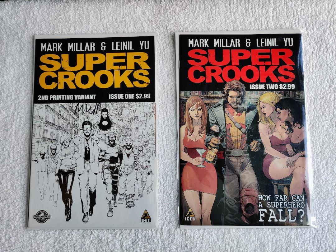Icon Super Crooks #1-4 complete (Category: Comics & Manga) located in Taguig. Submitted by sangchi21 (Listing ID 1184780630, Image 1). Description: Image - Super Crooks #1-4 #1 Leinil Yu Variant signed by Millar - 3000 php #2-4 - 150 php each. Like new. In good condition Payment Gcash or BDO bank deposit accepted. Delivery fee is shouldered by the buyer. Grab express or Lalamove for delivery courier. No return. No exchange..