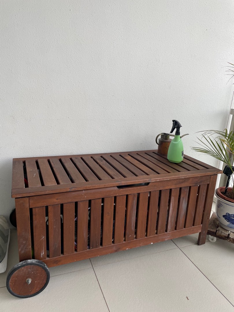 IKEA Applaro storage bench., Furniture & Home Living, Outdoor Furniture