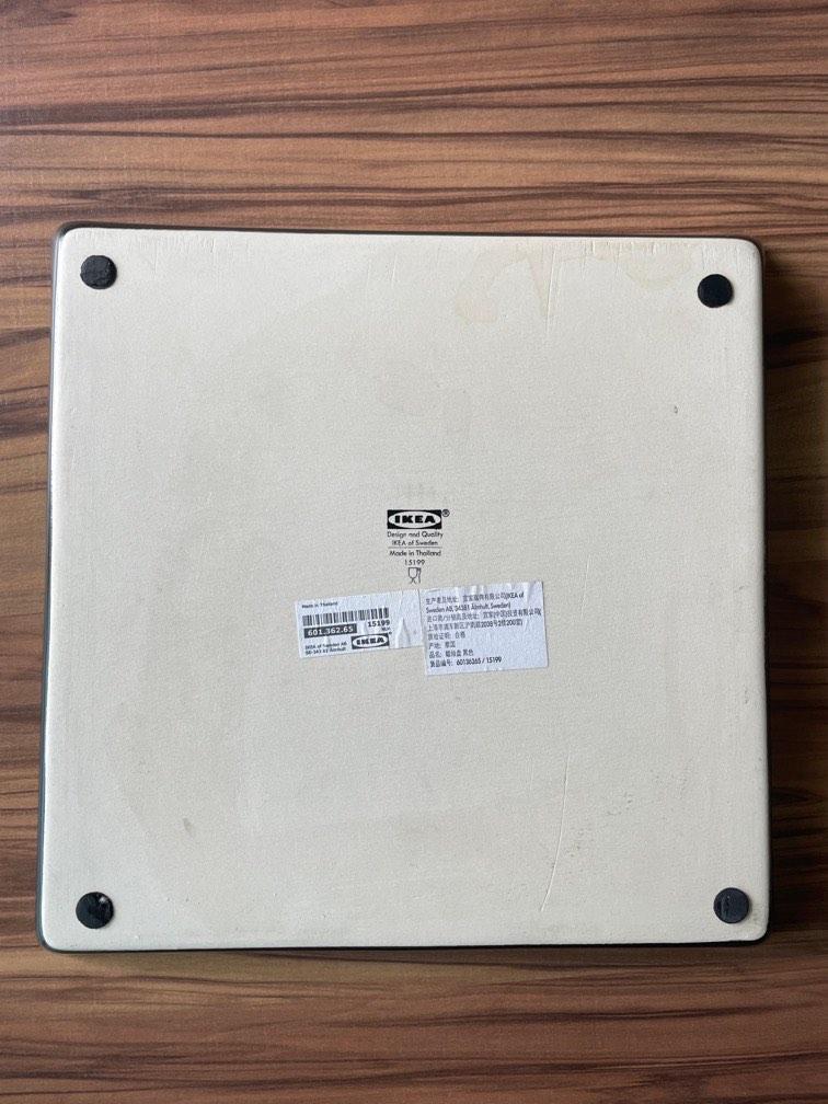 IKEA black ceramic plate / serving tray 25cm by 25cm, Furniture & Home