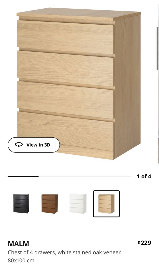 Ikea Chest Of Drawers, Furniture & Home Living, Furniture, Other Home