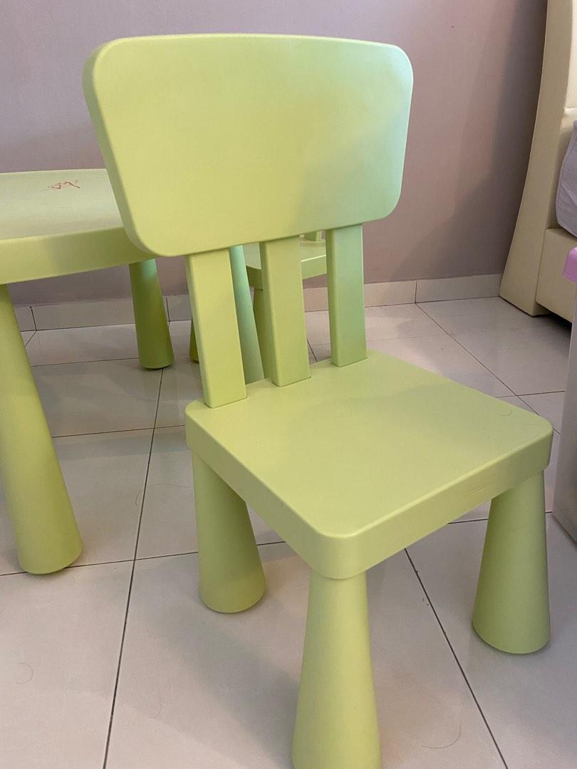 IKEA MAMMUT Children Table and chairs set, Babies & Kids, Baby Nursery
