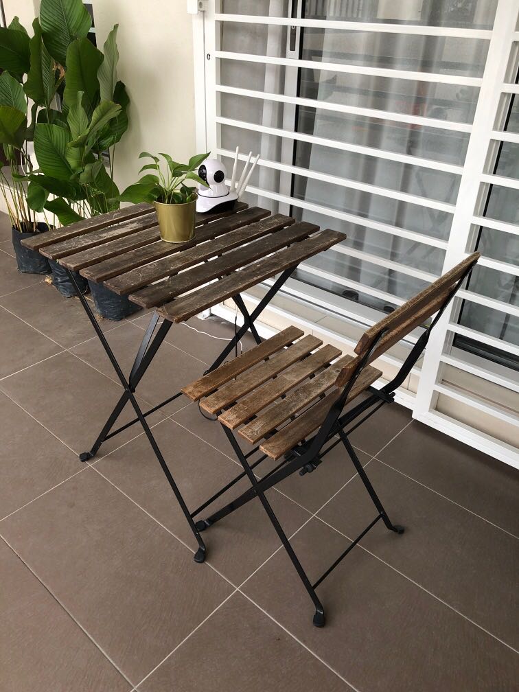 Ikea Tarno table and chair Furniture Home Living Outdoor