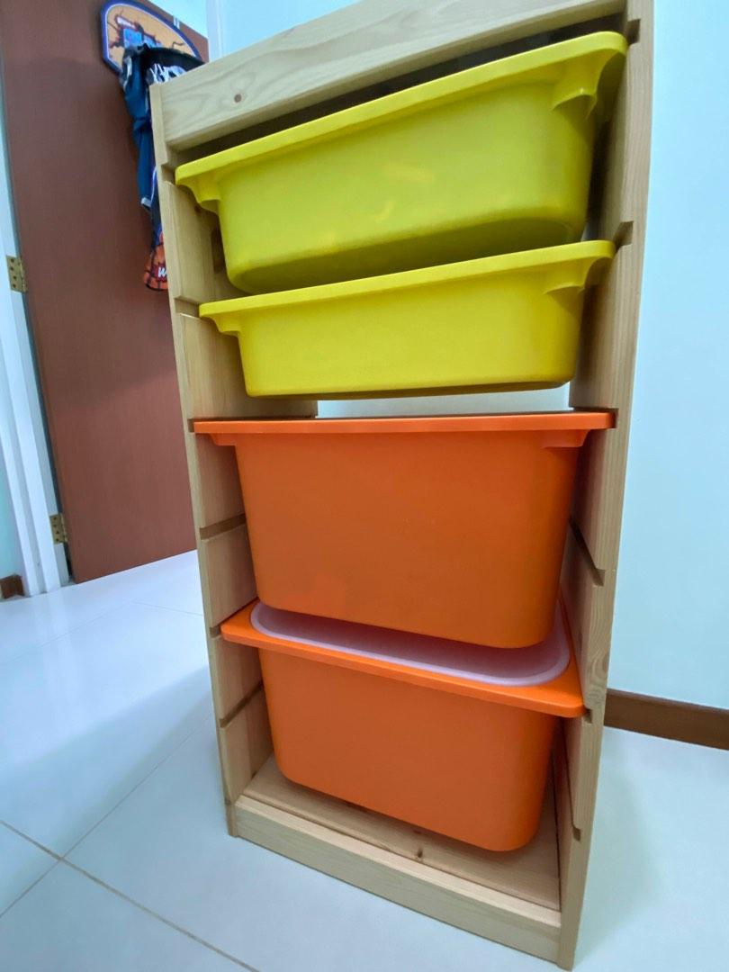 IKEA trofast shelf plus boxes, Furniture & Home Living, Furniture