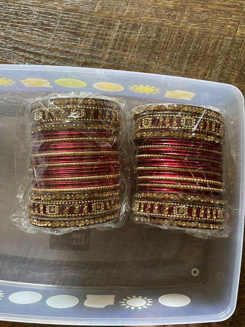Indian bangles red