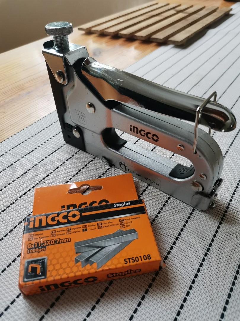 Ingco Staple Gun, Furniture & Home Living, Home Improvement