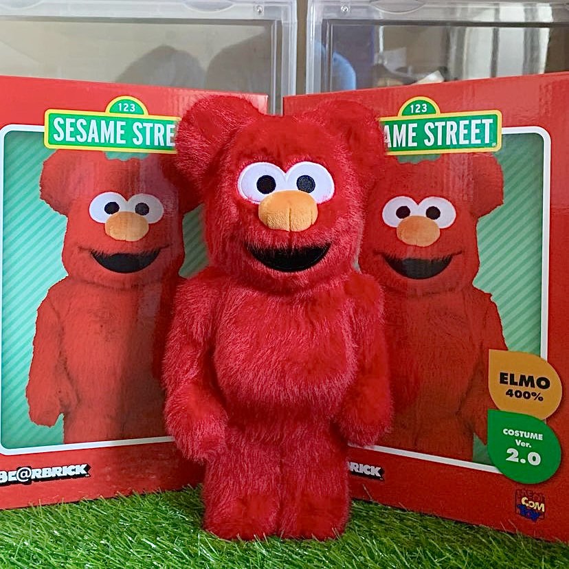 Bearbrick Elmo Costume 400% Red