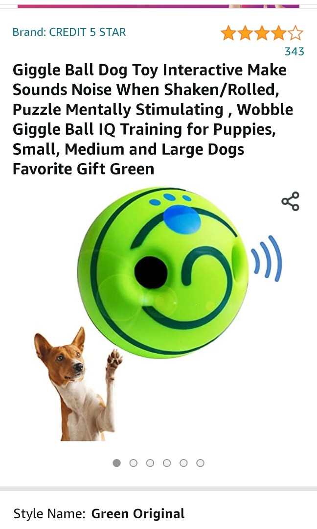 interactive ball toy for dogs