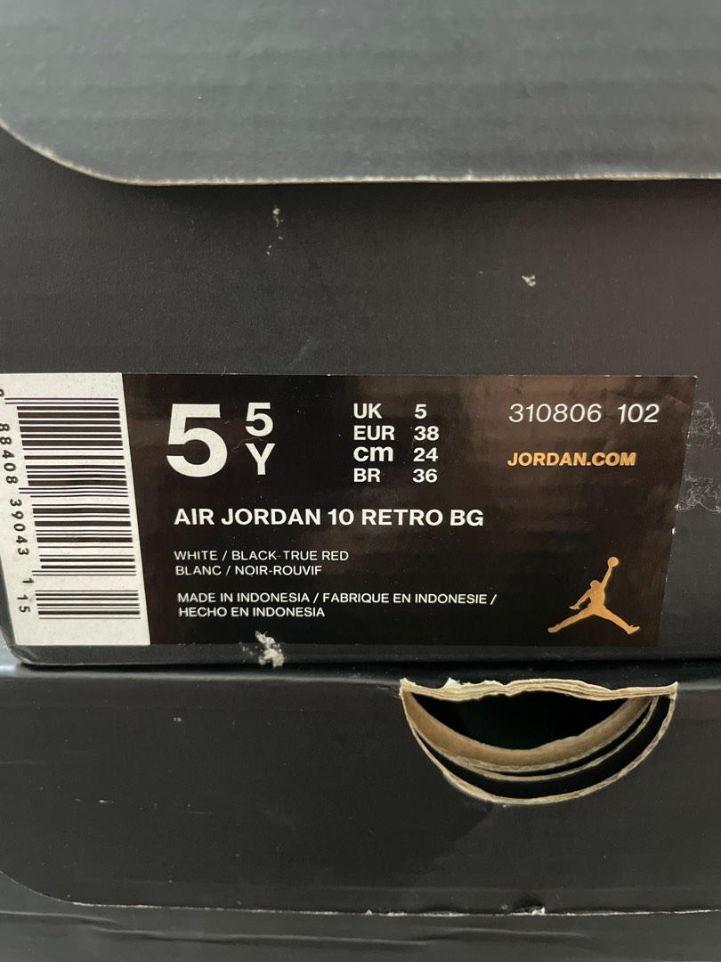 Jordan 10 Double Nickel GS, Women's Fashion, Footwear ...