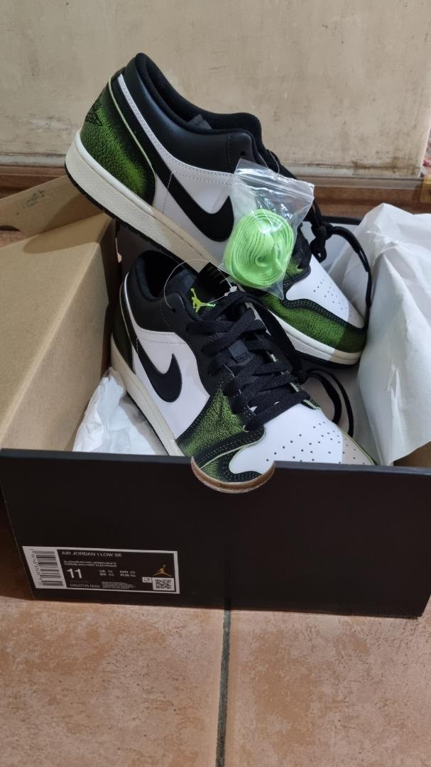 jordan 1 low se cyber green