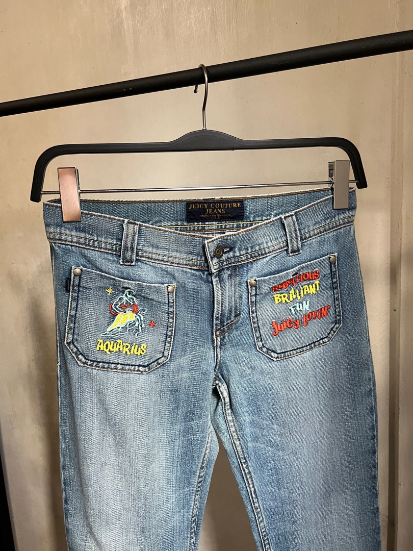 Juicy Couture Y2k Zodiac Sign Jeans Women s Fashion Bottoms