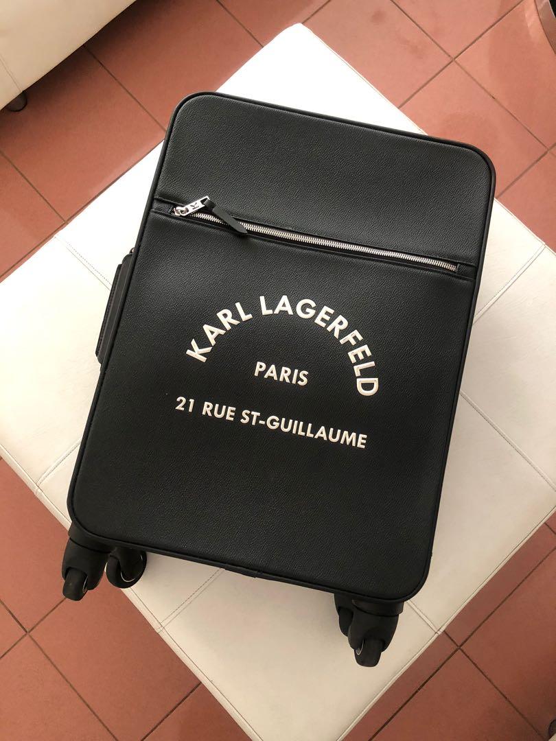 Karl lagerfeld luggage trolley updated pics, Hobbies & Toys, Travel