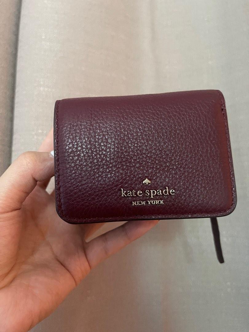 Kate spade wallet maroon sale