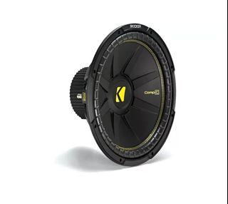 Kicker 44CWCS154 CompC Series 15" 4-ohm subwoofer power handling: 600 watts RMS peak power handling: 1200 watts