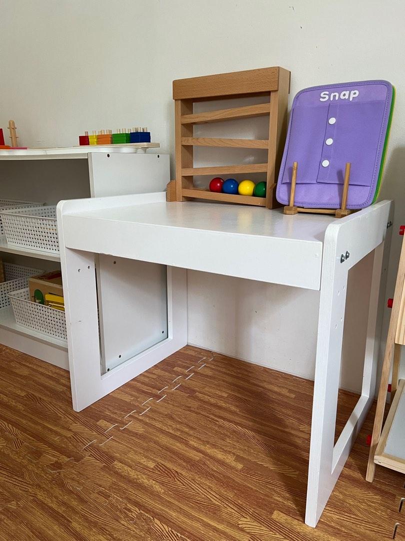 Kids Adjustable Wooden Chair and Table, Furniture & Home Living, Office Furniture & Fixtures on