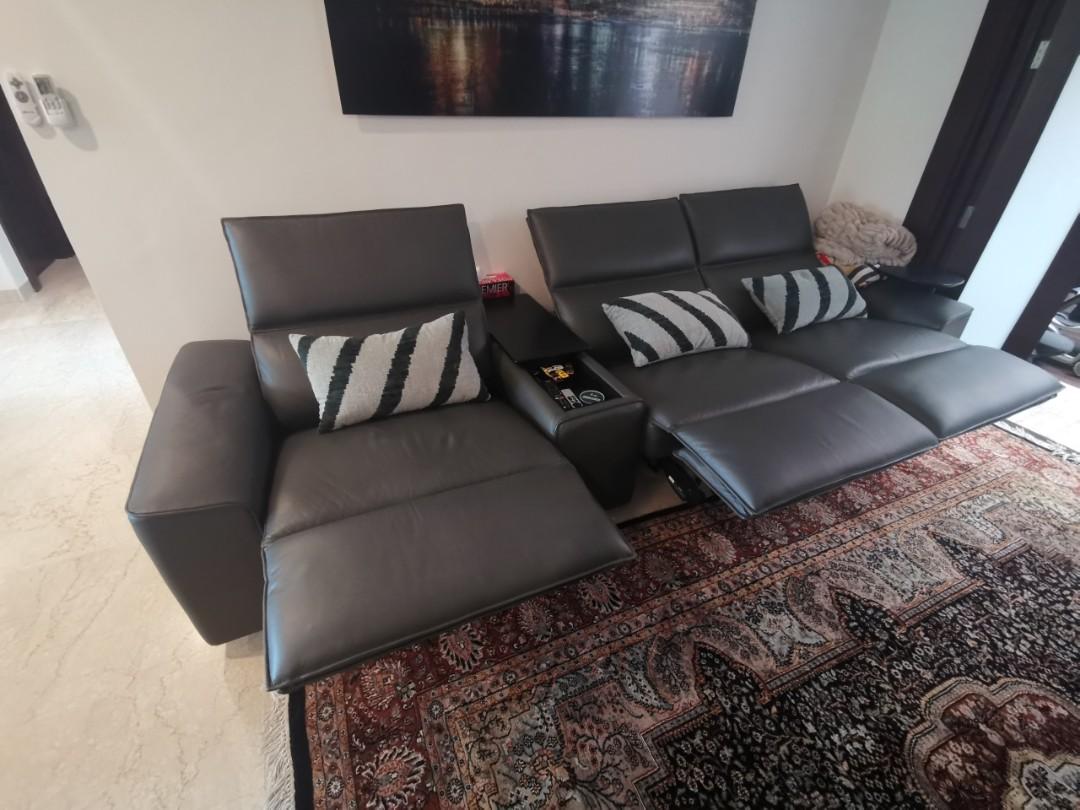 King Cloud V 3 seater smart couch + Leon smart recliner w/ True Touch