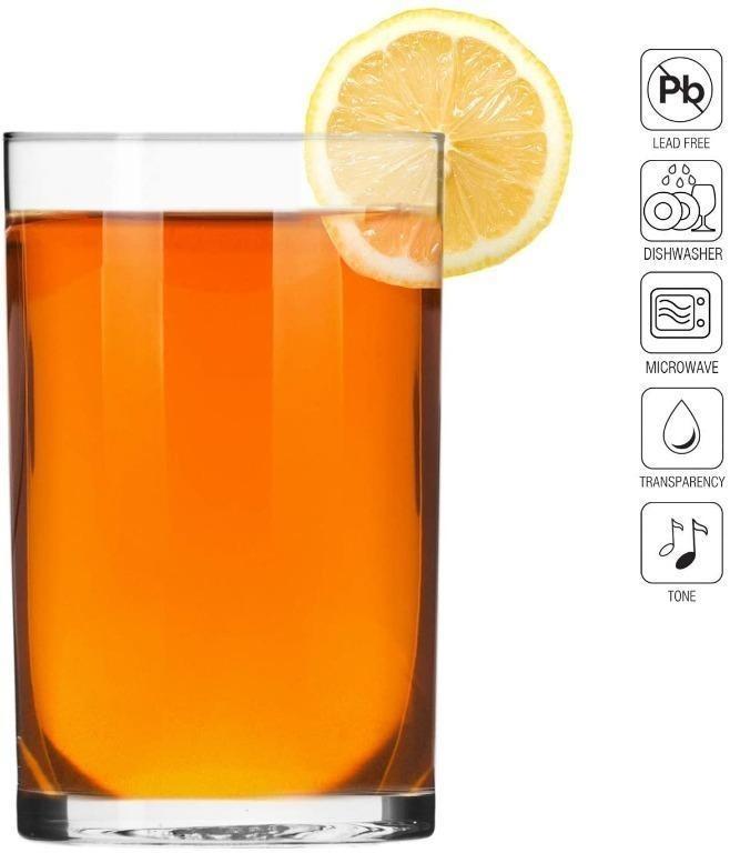 Krosno water glasses drinking glasses tea glasses Set of 6 250 ML