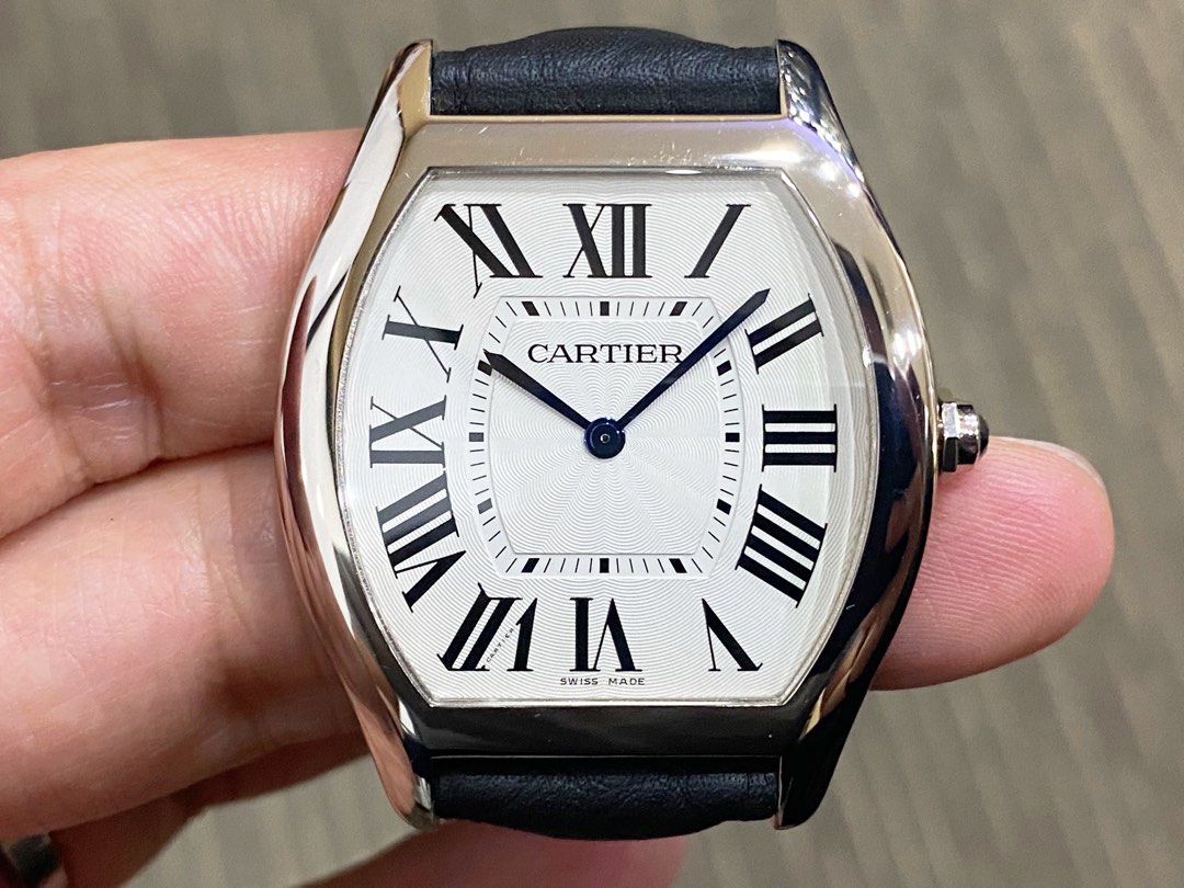 Like New Aug 21 Cartier Tortue Large 18k White Gold WGTO0003