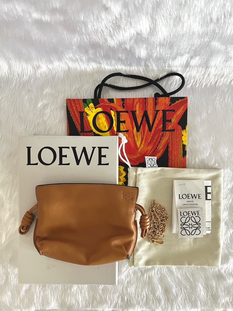 Loewe Flamenco Nano Leather Clutch Bag