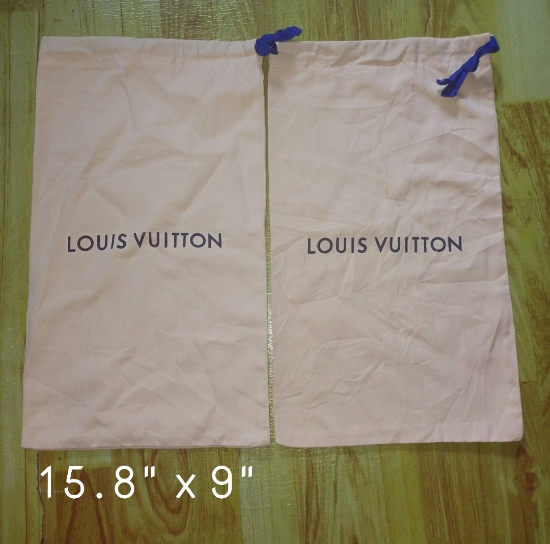 Authentic Louis Vuitton dust bag 13.5x18 inches, Luxury, Bags & Wallets on  Carousell