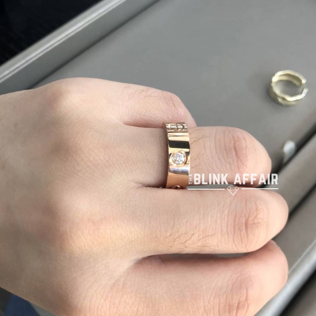 LOVE RING 3 Diamonds Custom Women s Fashion Jewelry