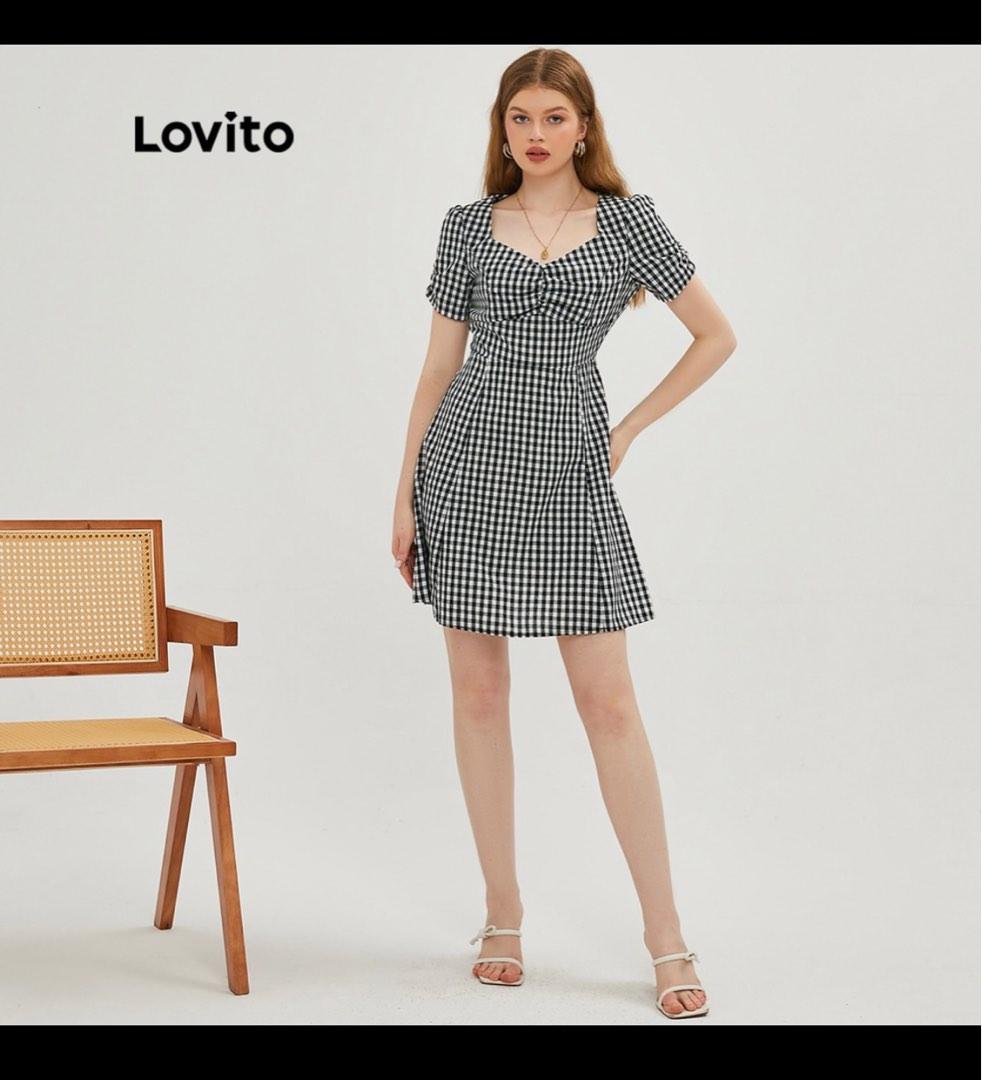 Lovito Gingham Dress (Category: Dresses) located in Quezon City. Submitted by lavatopia (Listing ID 1184828867, Image 1). Description: - SUPER NICEE - fits small - medium frames - SIZE M ON TAG - rfs: doesnt fit my chest area :( -BNWOT p.s. i do not own the photo! pm me for actual pics .