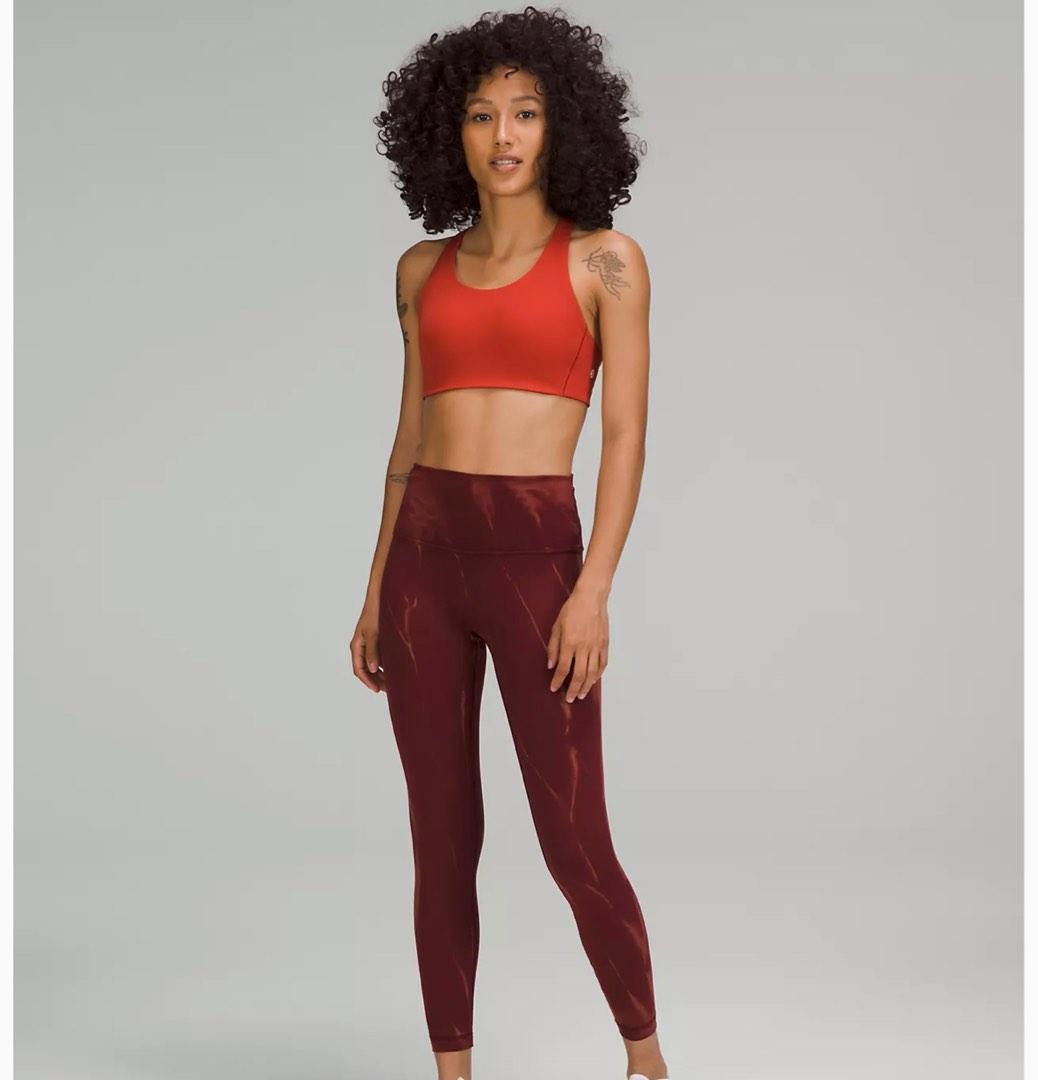 Lululemon Wunder Train High-rise Tight 25 In Burgundy