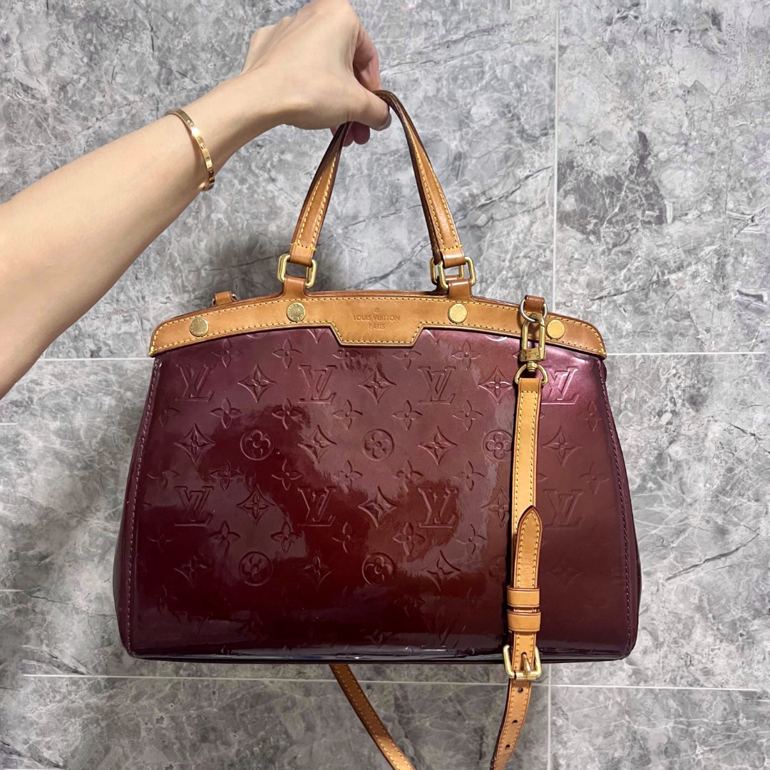 LV Brea PM Vernis Red Patent Leather, Luxury, Bags & Wallets on Carousell