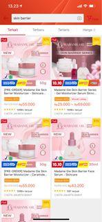 MADAME gie skin barrier mouisturizer and serum