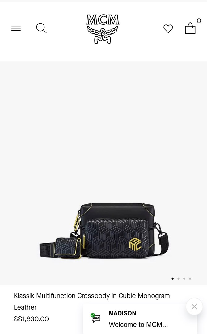 MCM messenger bag, Men's Fashion, Bags, Sling Bags on Carousell