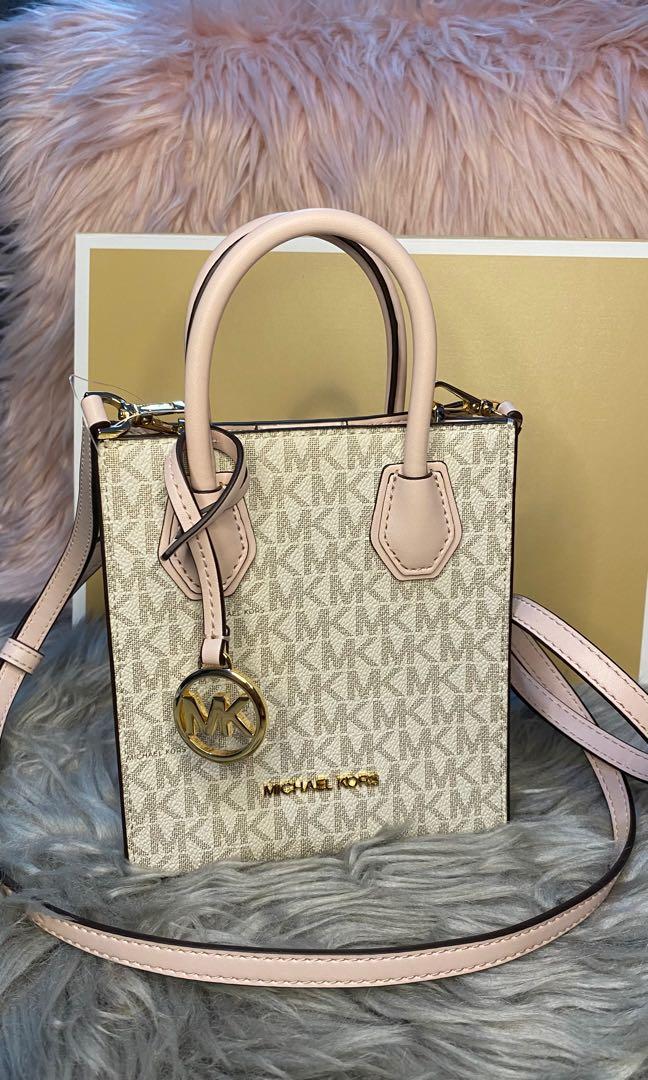 Michael Kors Mercer Extra-Small Logo and Leather Crossbody Bag, Luxury, Bags  & Wallets on Carousell