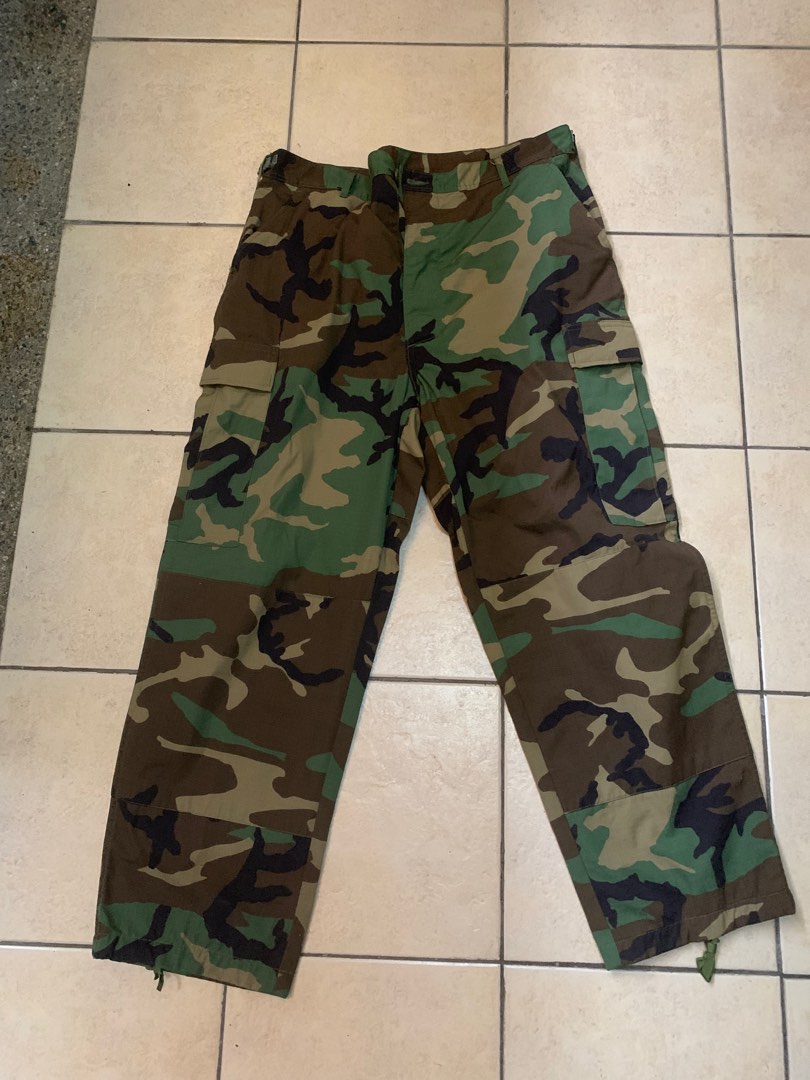 Military Army Camo Camouflage bdu cargo pants, Men's Fashion, Bottoms