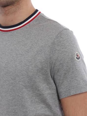 Moncler Tri- Colour Collar Tee, Men's