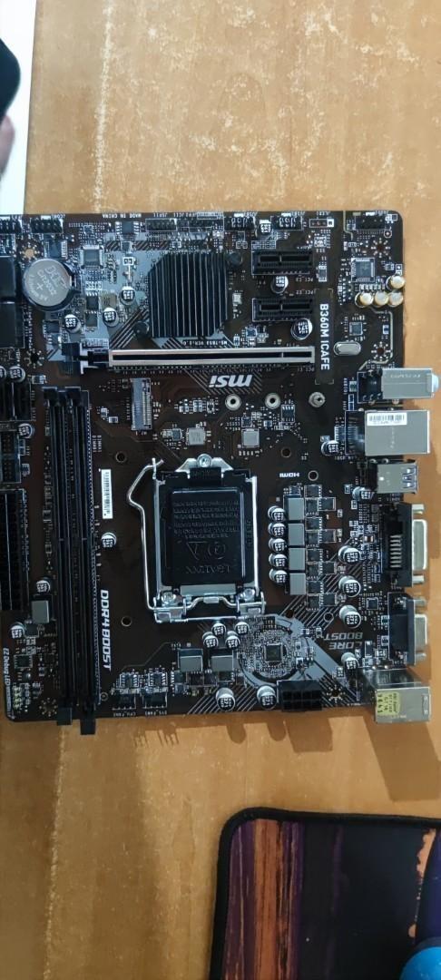 MSI B360M LGA 1151 matx motherboard support intel 8th /9th gen CPU