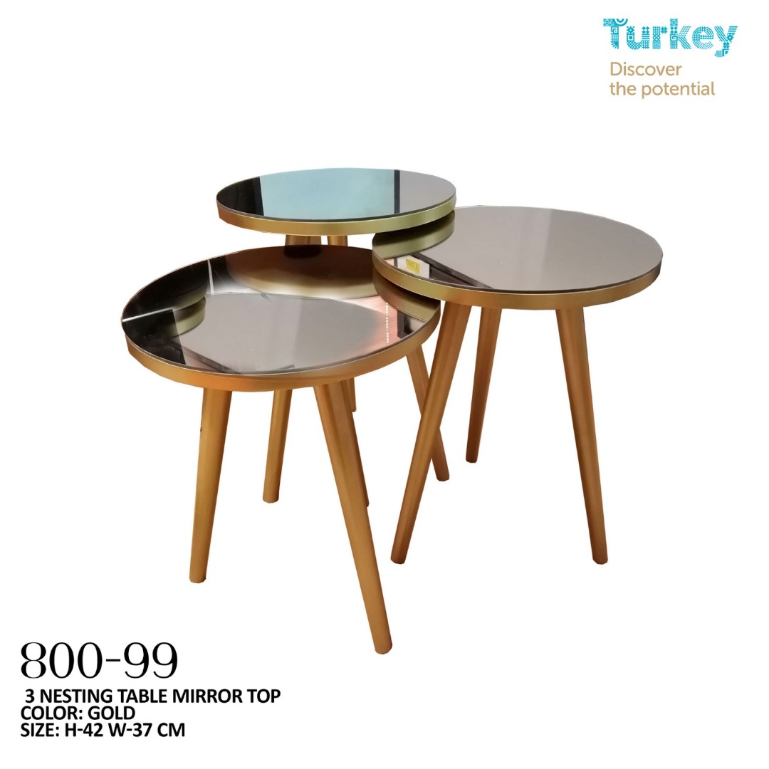 NESTING TABLE SET OF 3, Furniture & Home Living, Furniture, Tables