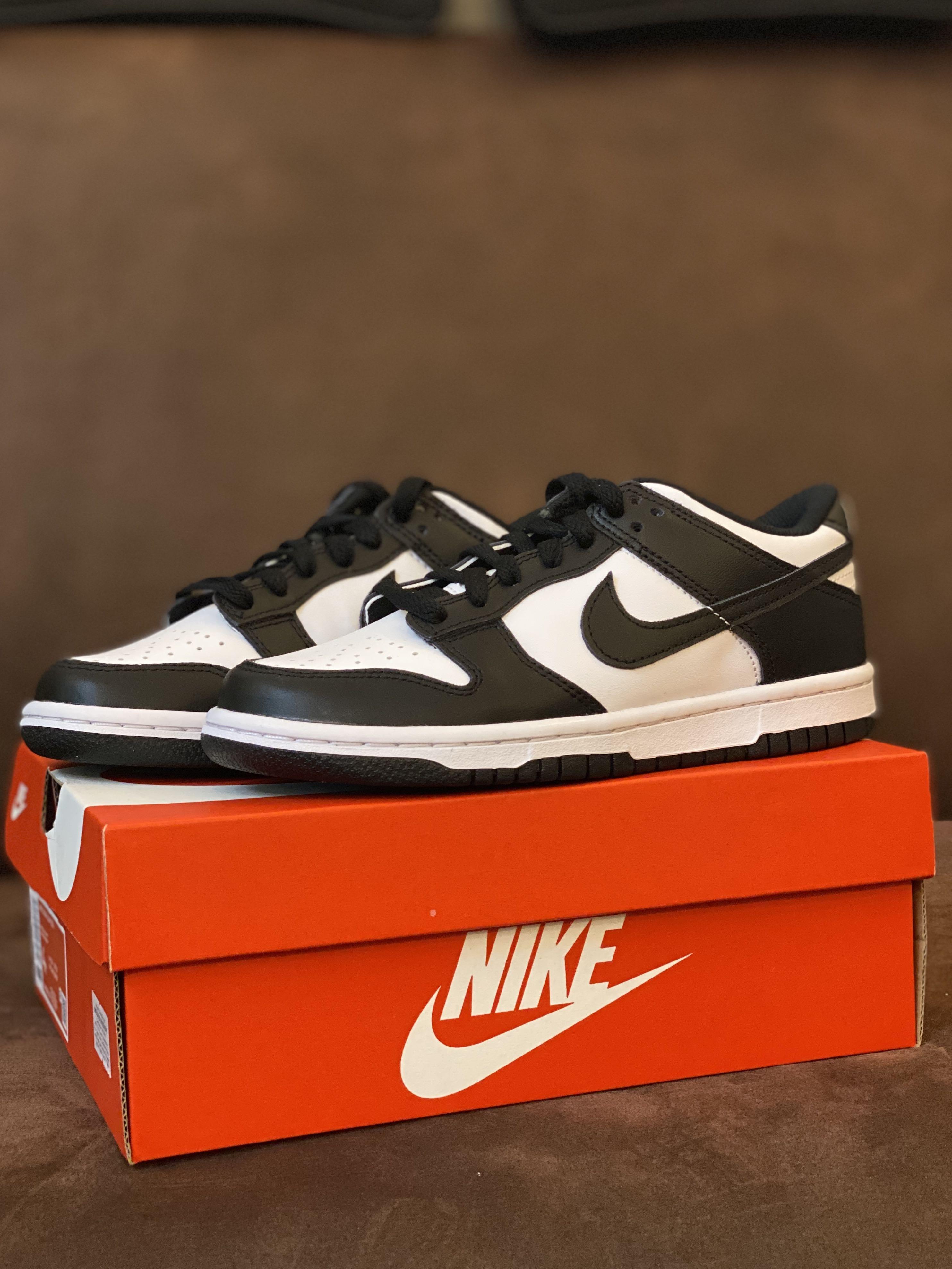 NIKE DUNK LOW BLACK WHITE PANDA, Women's Fashion, Footwear, Sneakers on