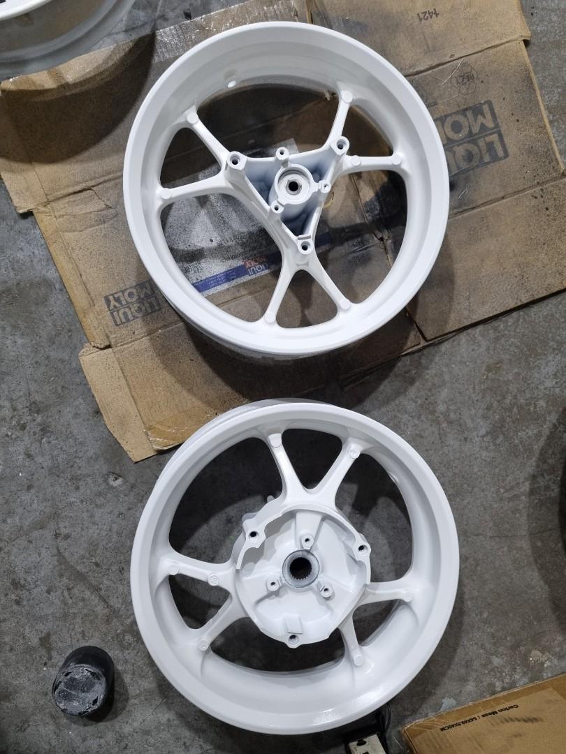 Motorcycle White Rims NMAX V2 White Rims, Motorcycles, Motorcycle Accessories on Carousell