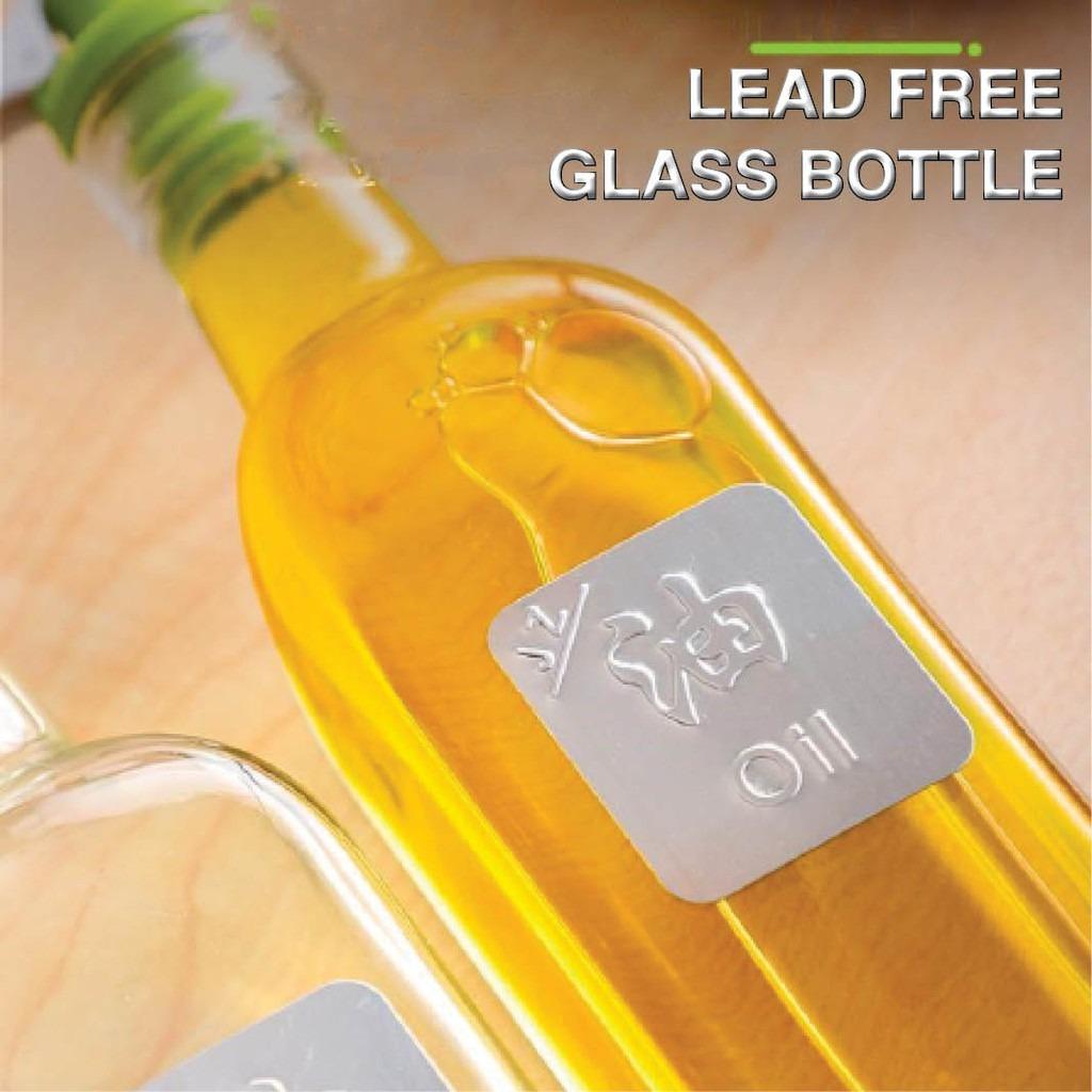 Olive Oil Vinegar Sauce LeakProof Lead Free Home Condiment Dispenser