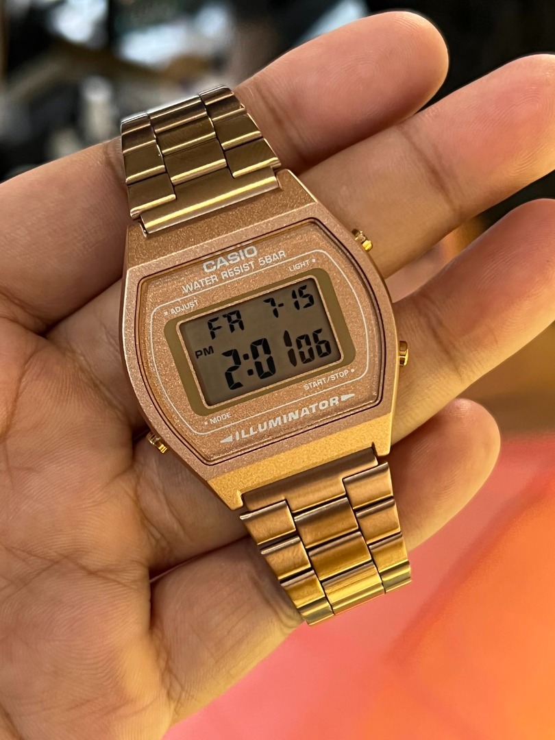 ORIGINAL CASIO Digital Watch B640WC 5 Legit Casio Watch Casio Rose Gold B640 Luxury Watches on Carousell
