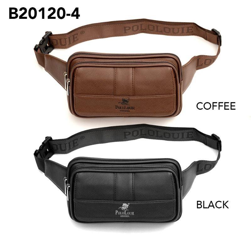 Original Polo Louie New Faux Leather Men Waist Pouch Bag Travel Chest Bag Casual Shoulder Bag Luxury Bags Wallets on Carousell