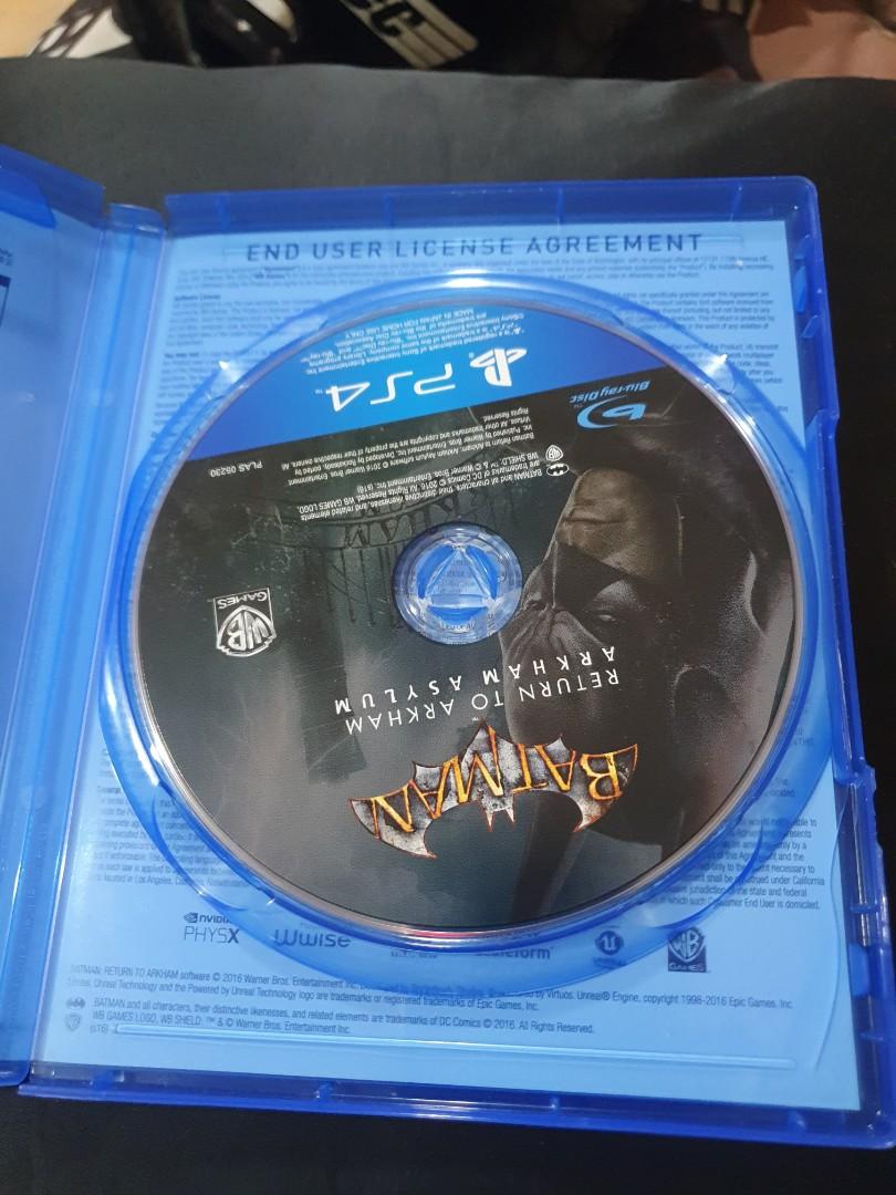 Original PS4 Batman Return to Arkham game not PS5 Xbox nintendo switch (Category: PlayStation) located in Manila. Submitted by luckyzen8 (Listing ID 1184824097, Image 2). Description: Scratchless For pick up Lalamove Lucky Zen Store UP DILIMAN CAMPUS QC/FINE ARTS Gcash BPI Salamat🙏.