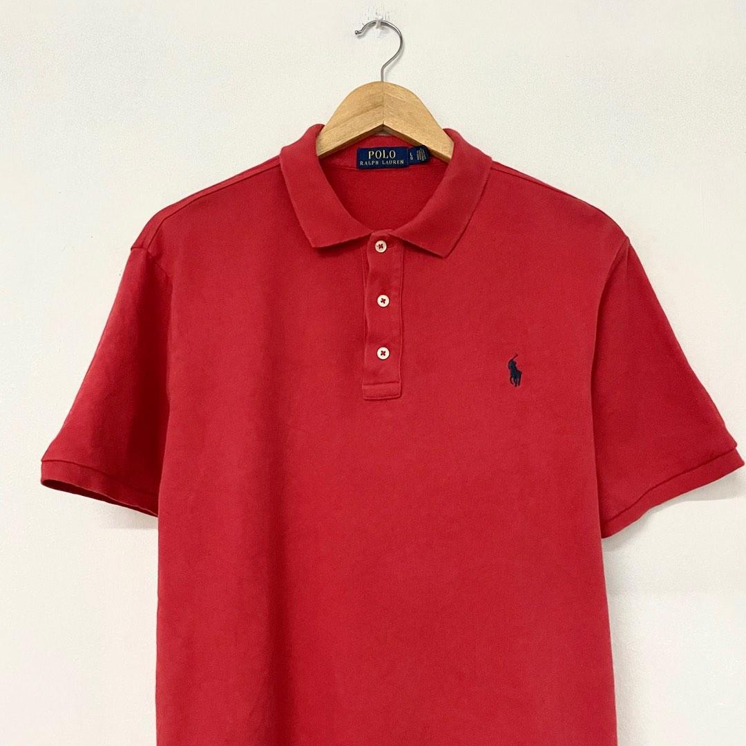 Polo Ralph Lauren Small Pony Polo Shirt in Brick Red, Men's Fashion ...